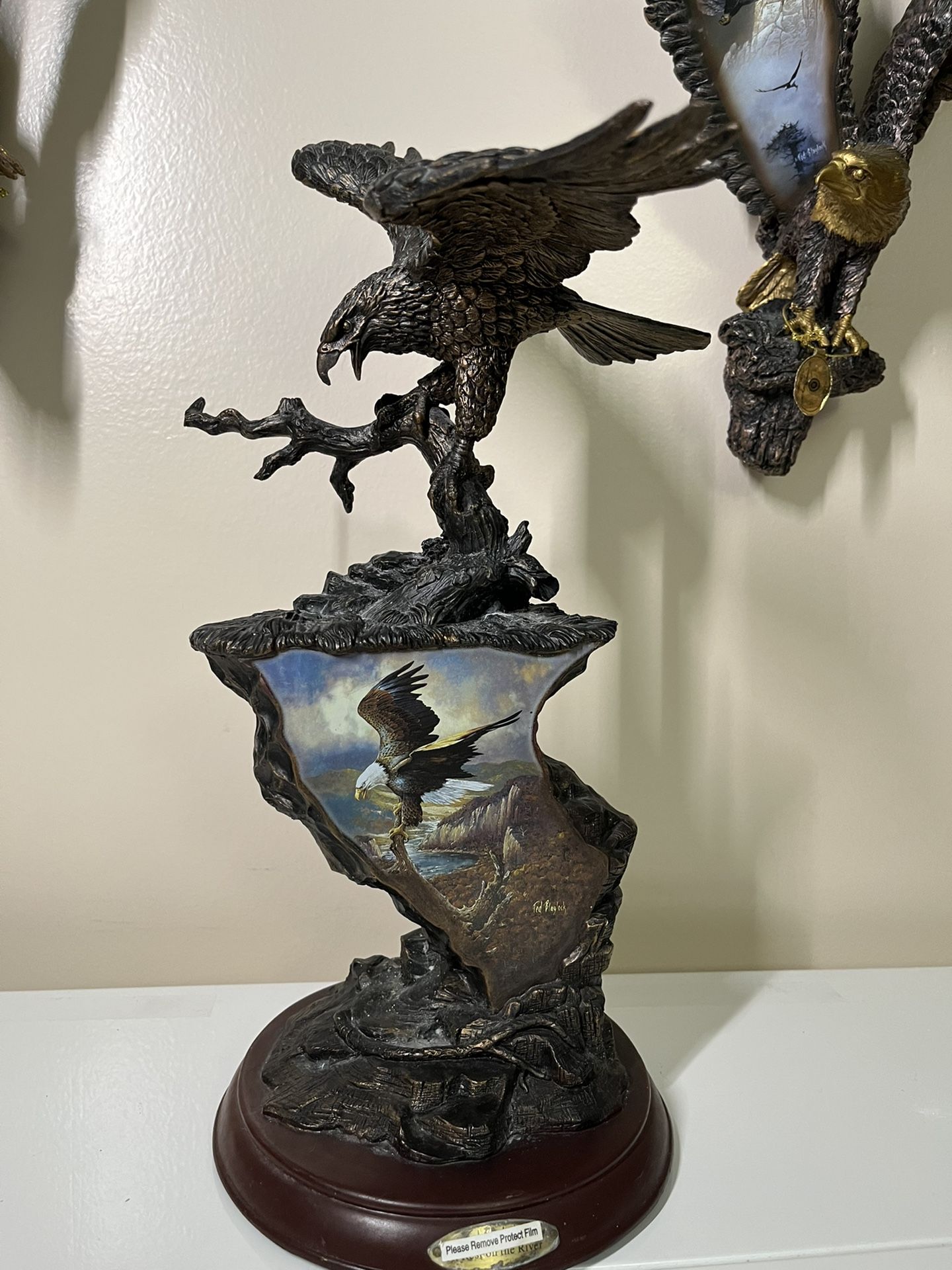 4 TED BLAYLOCK EAGLE SCULPTURES COLLECTION