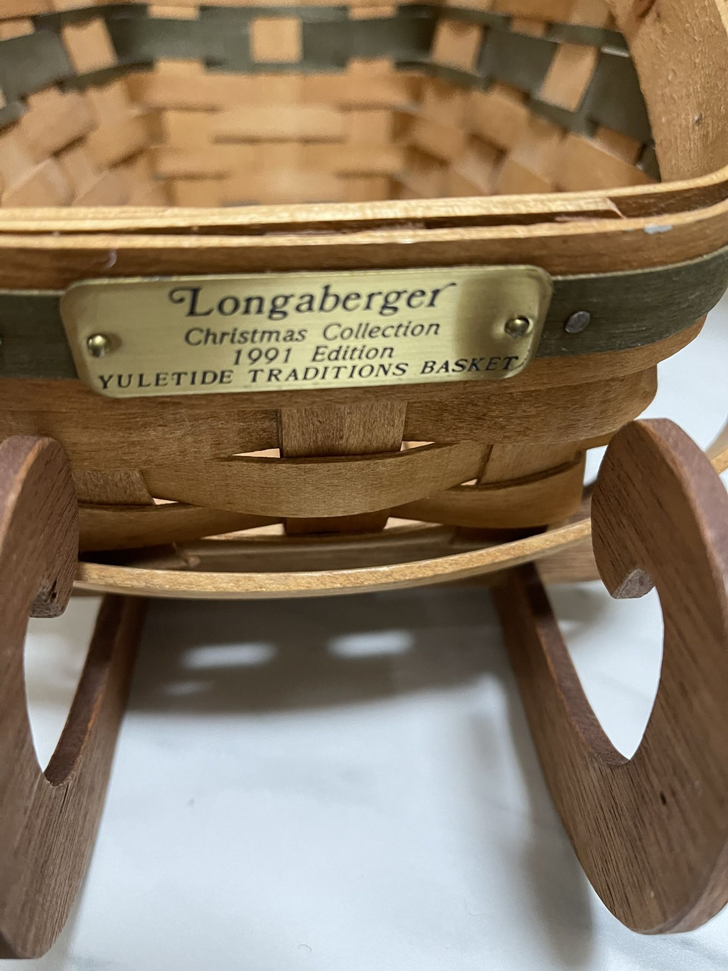 Longaberger 1991 Yuletide Traditions Basket