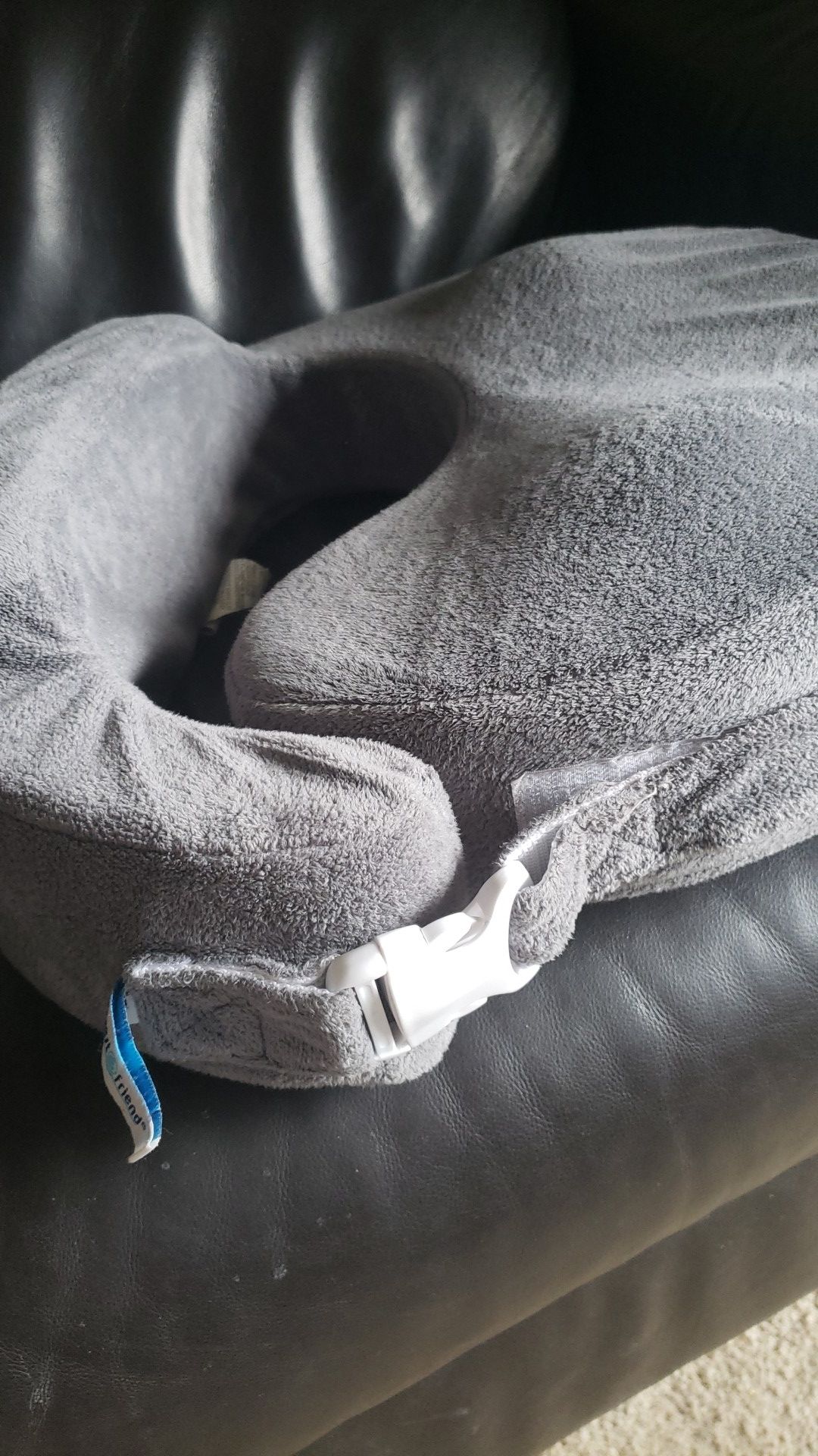 My Brest Friend Deluxe Nursing Pillow for Comfortable Posture, Evening Grey