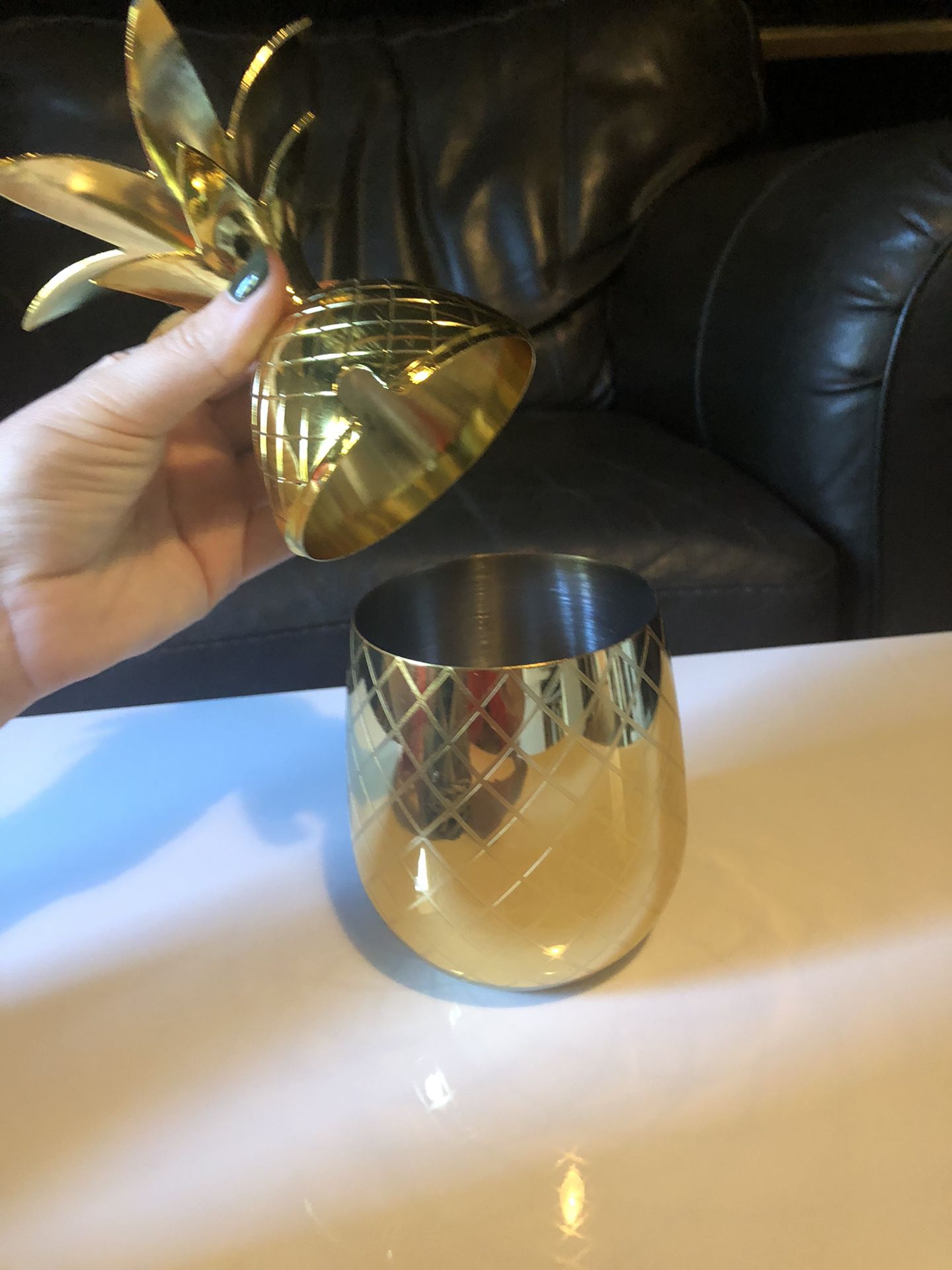 Pineapple drink cup or decoration