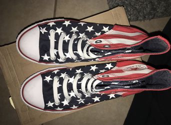 USA American Flag Women’s Converse Size 7 Thumbnail
