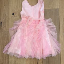 Girls Pink Party Dress Size 5 Thumbnail
