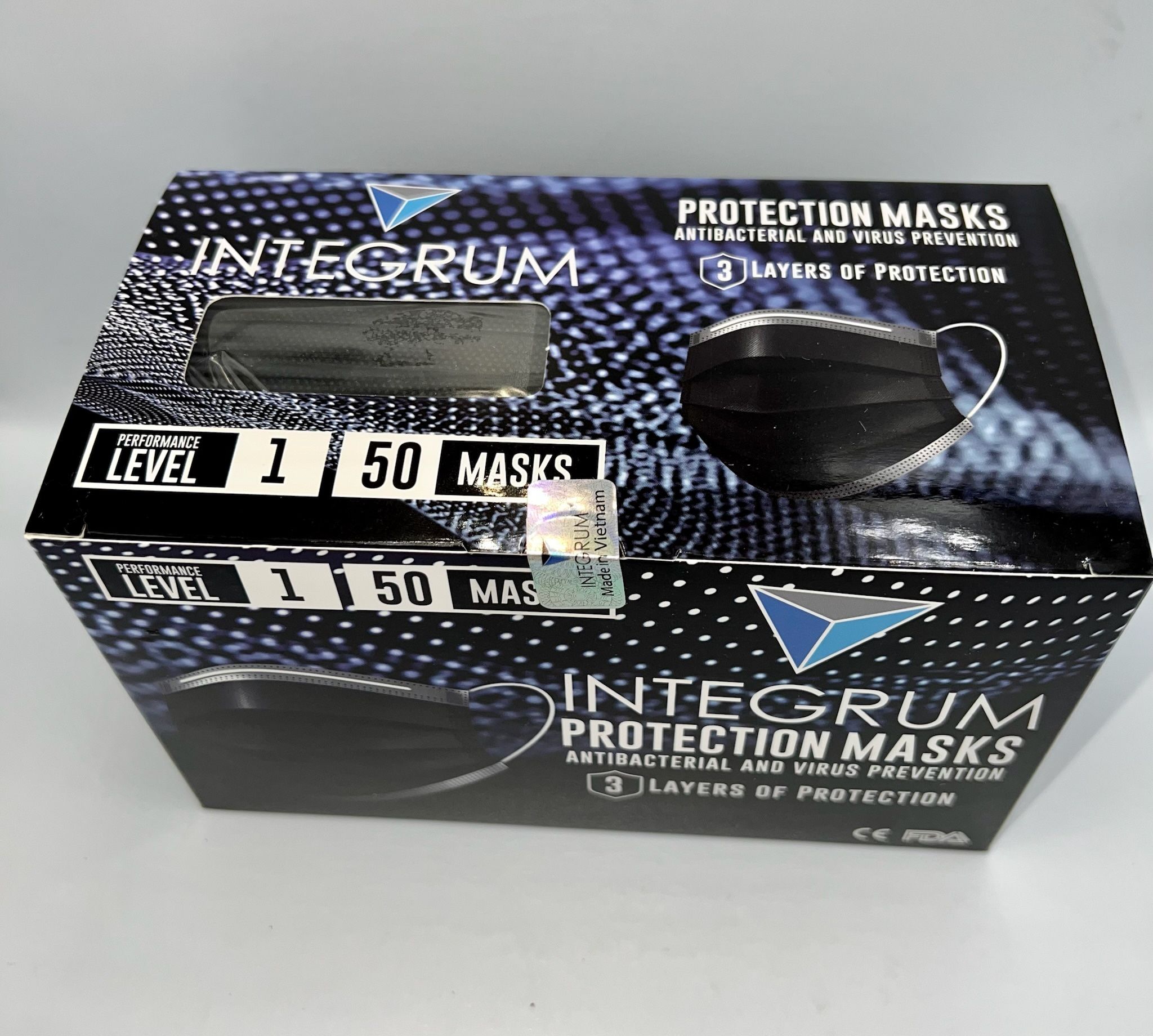 Adult 3-Ply Disposable Masks 😷 - All Black - 3 Boxes For $15 Or $7/each 50 Pieces Per