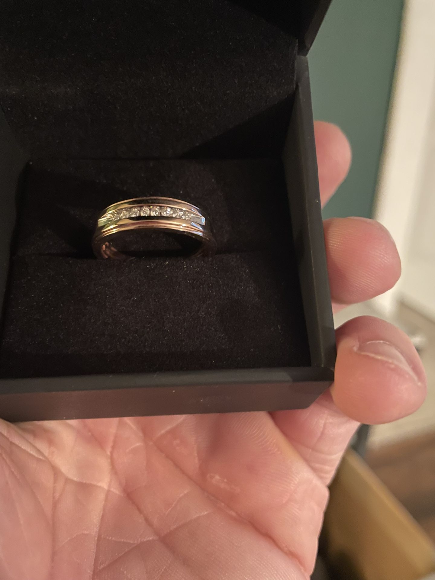 10k Rose Gold Diamond Wedding Band