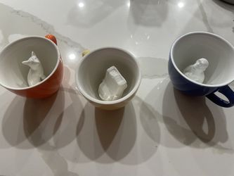  Boxed Tea Cups Assorted  Colors Car & Animals  Thumbnail