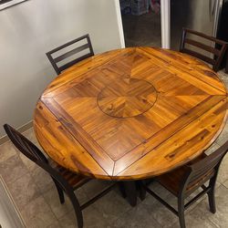 Hard Wood Kitchen Table Thumbnail
