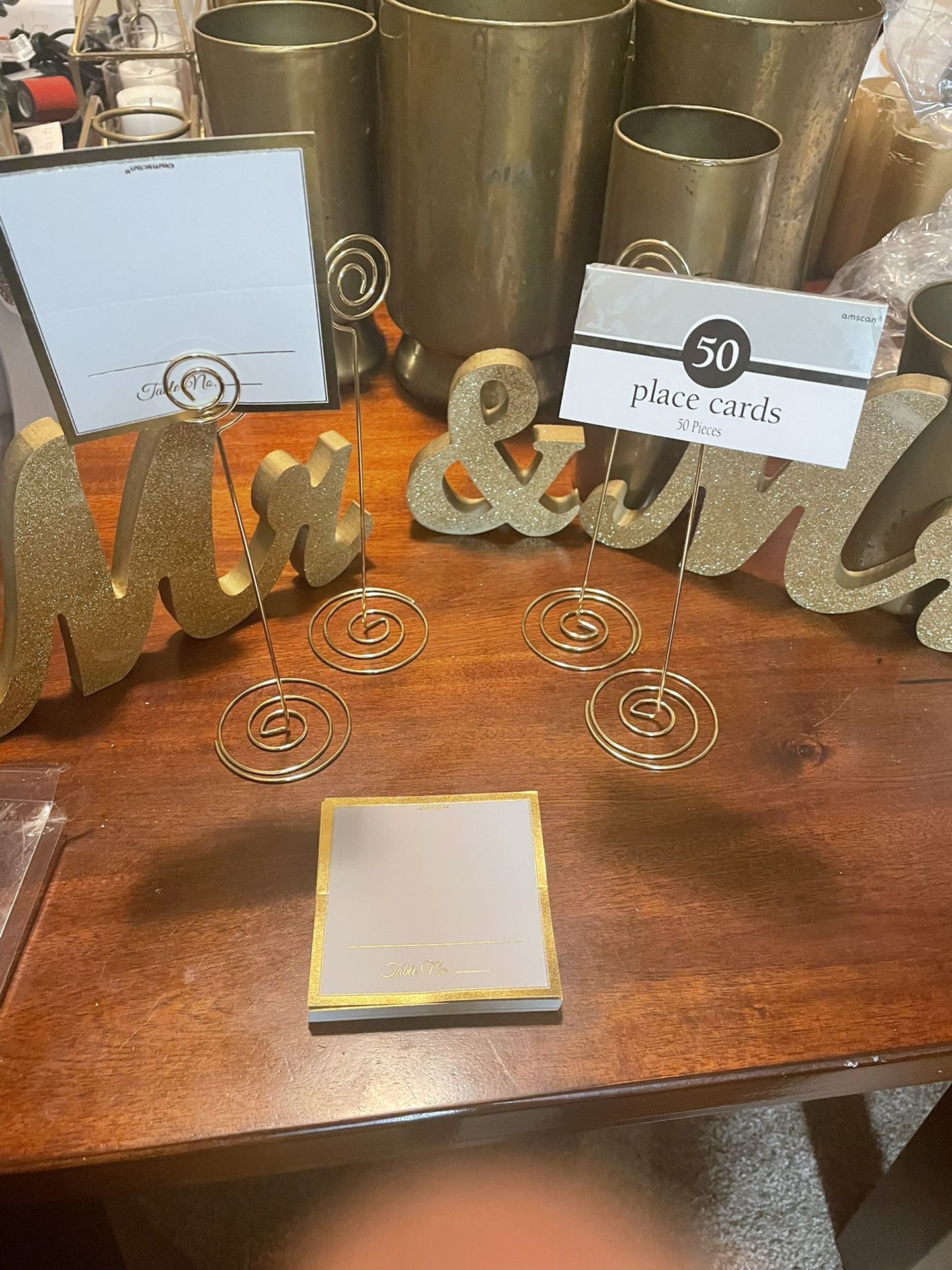 Wedding Reception Materials 