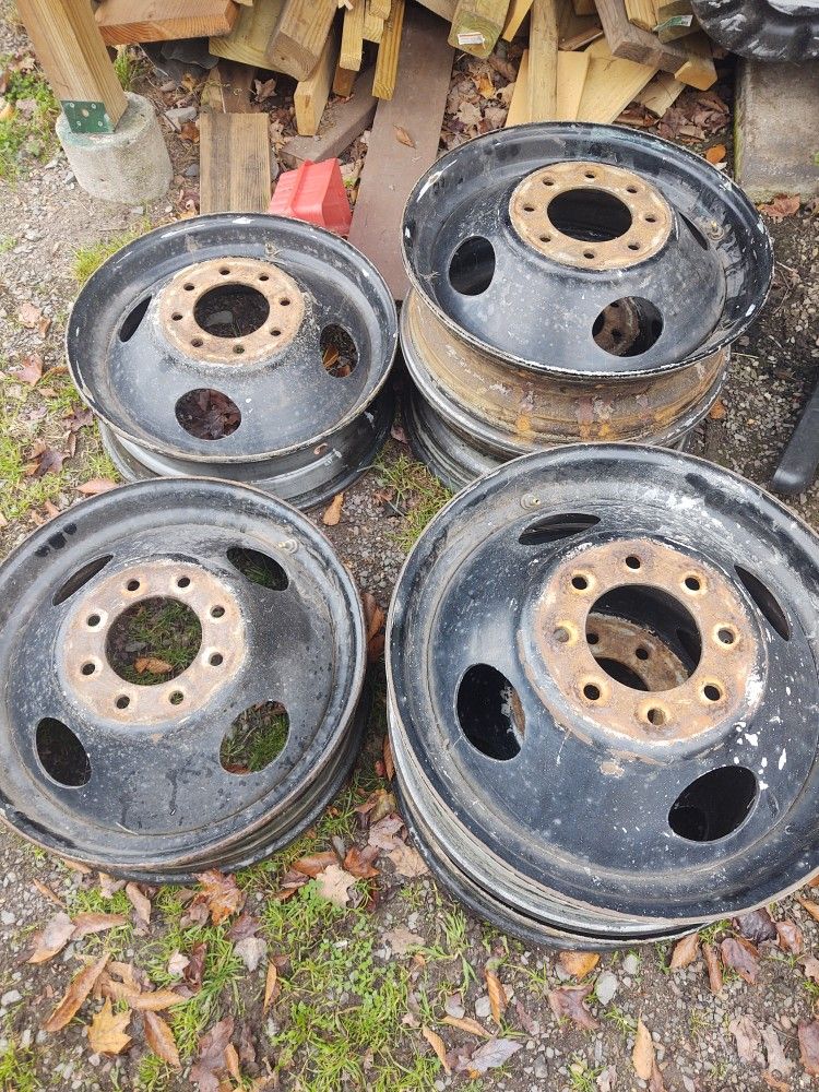 6 8 Lug Chevy Dually Rims 19.5