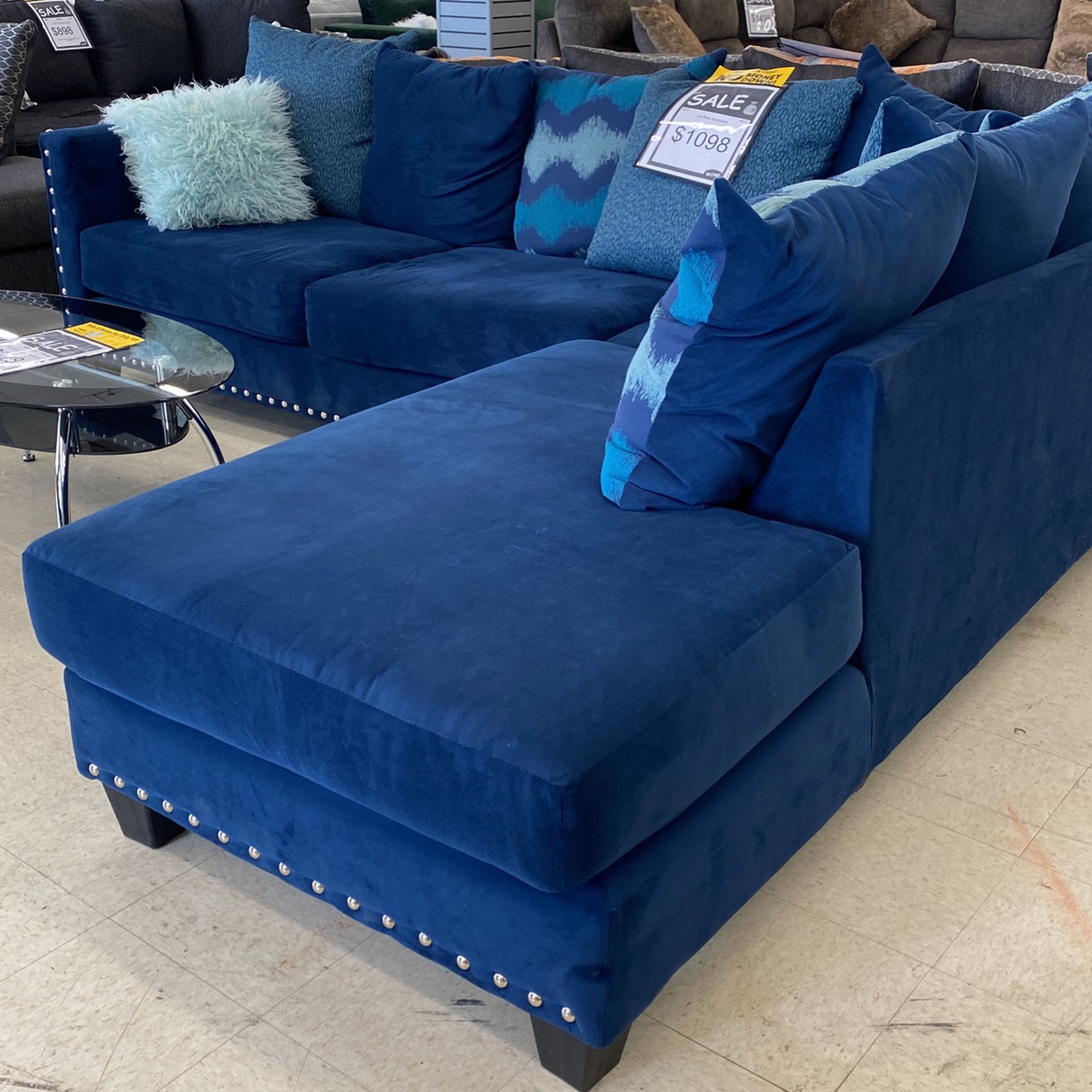 Blue Sectional 
