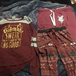 Harry Potter Lounge Wear Set- Size M And S  Thumbnail