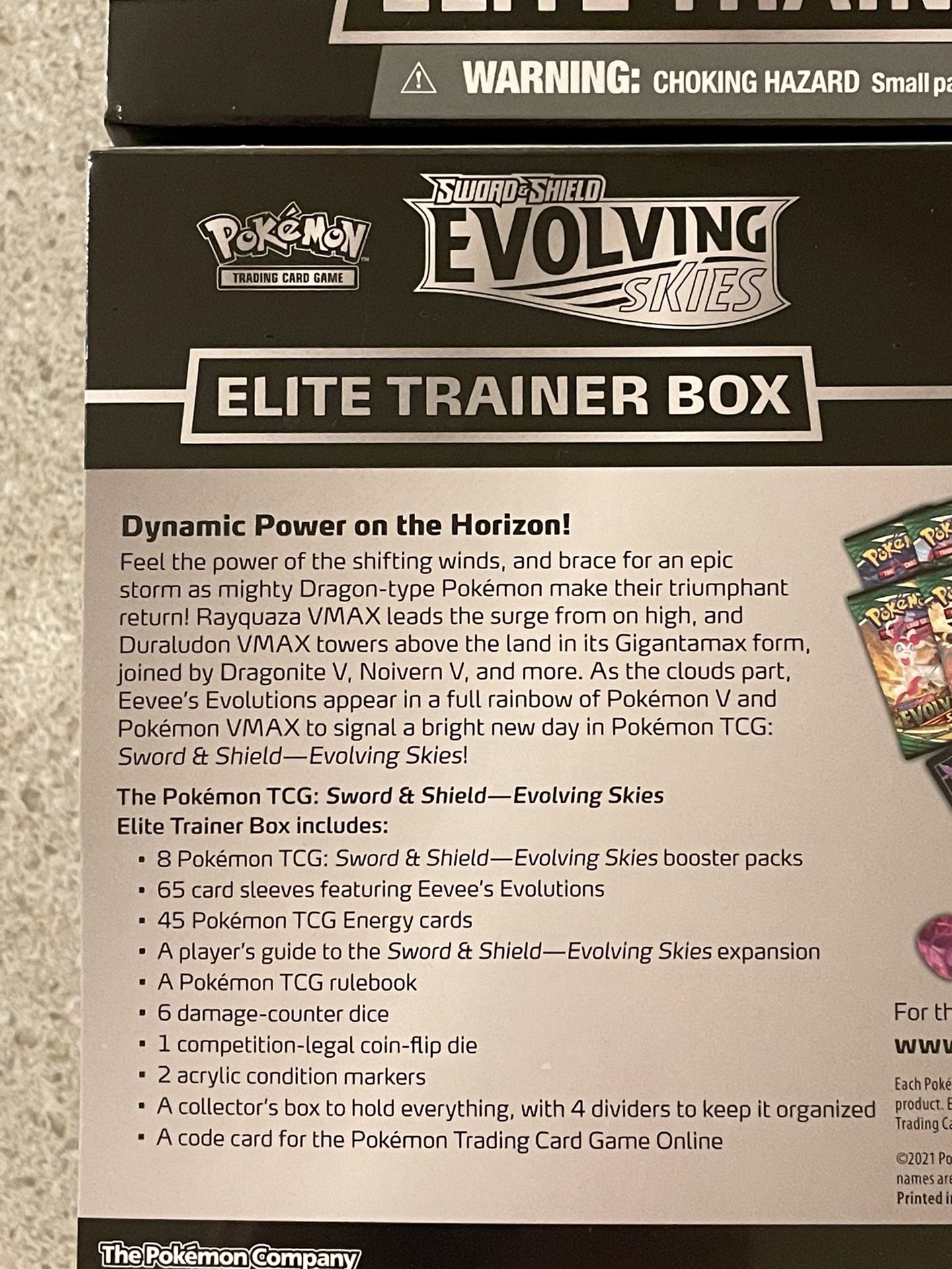 Pokémon Sword & Shield Evolving Skies ETB’s Elite Trainer Boxes