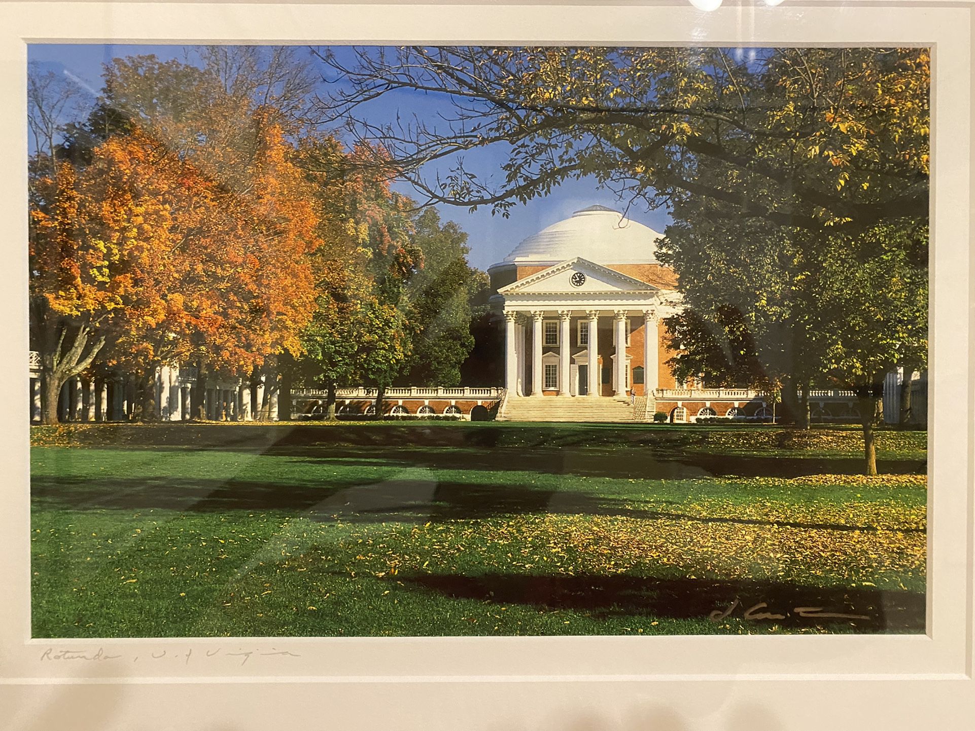 University of Virginia rotunda framed photograph
