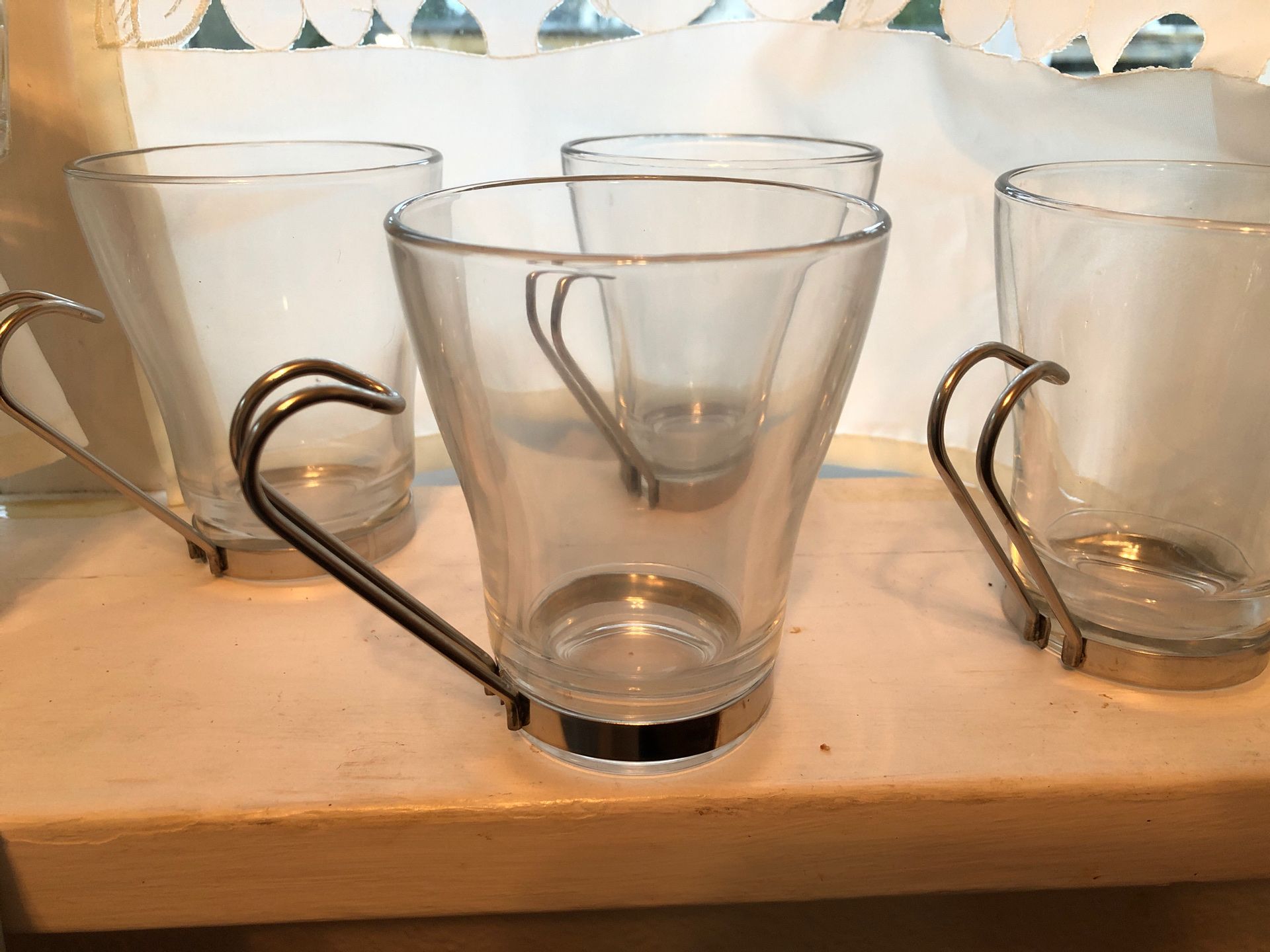 4 item glass coffee cups