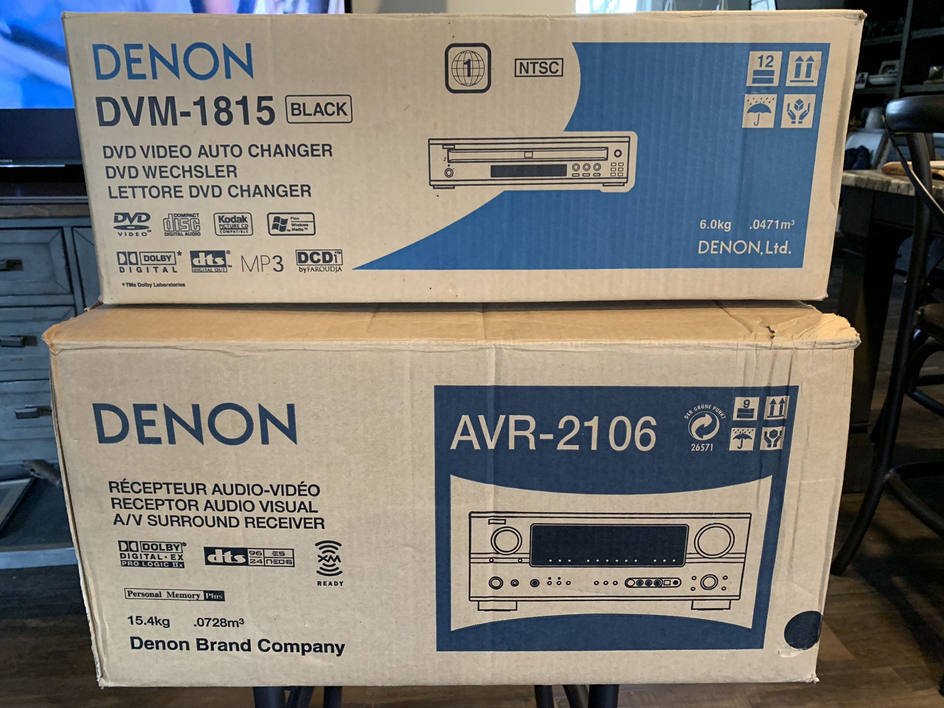 Denon Receiver And Cd/Dvd Player