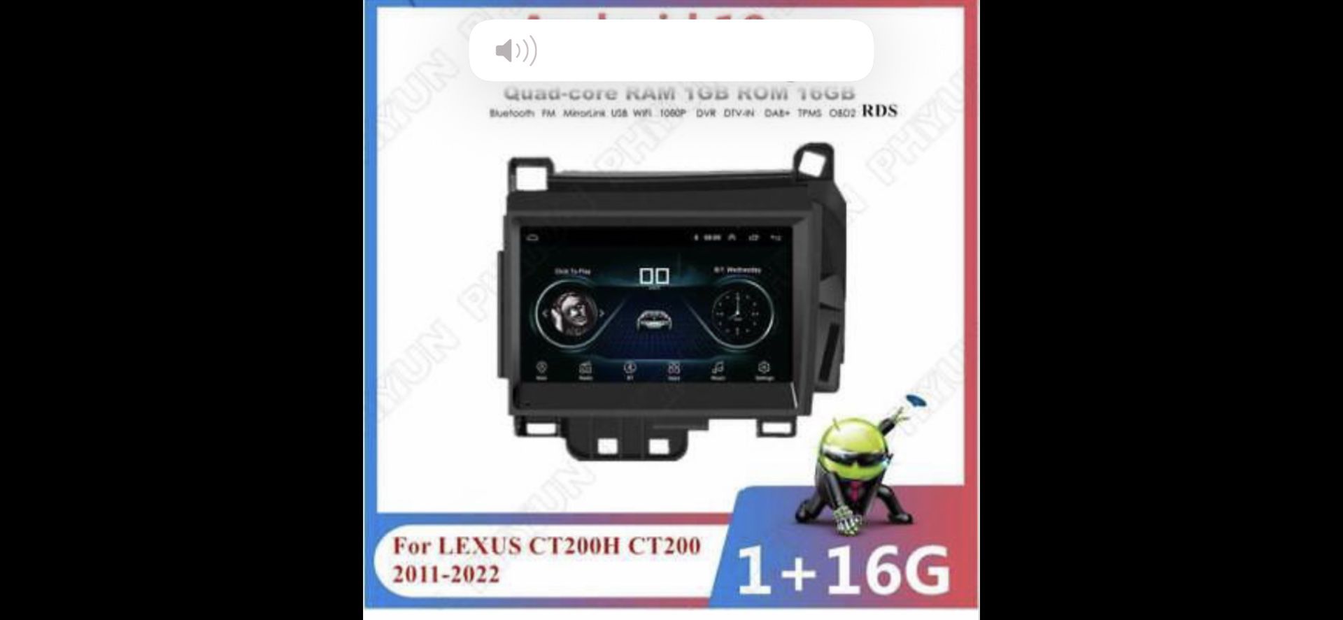 LEXUS ANDROID TOUCH SCREEN RADIO $120