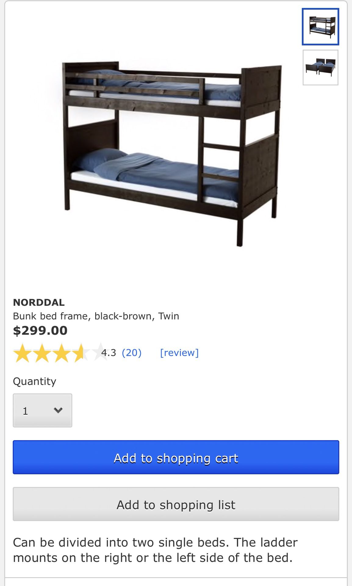 Ikea Norddal Bunk Bed For In, Ikea Norddal Bunk Bed Review