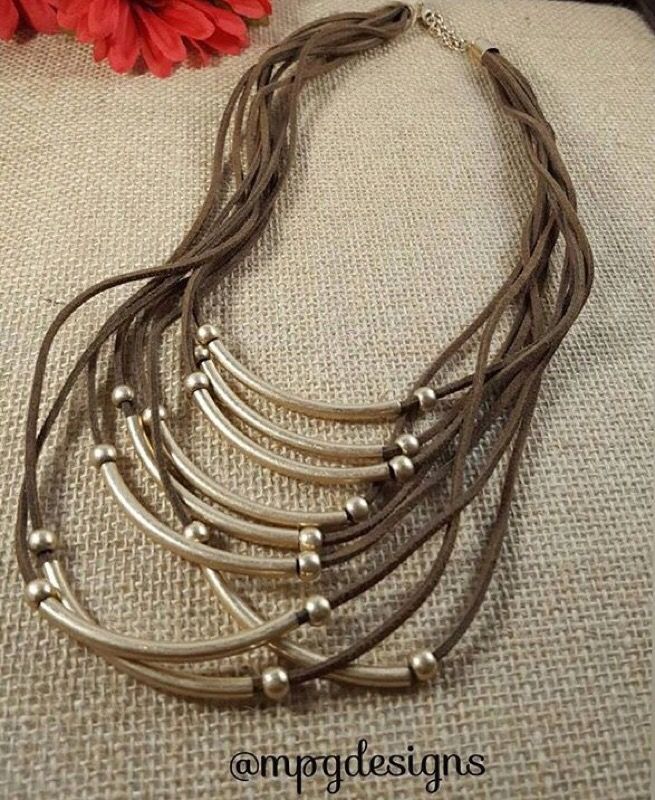 Handmade brown necklace!!