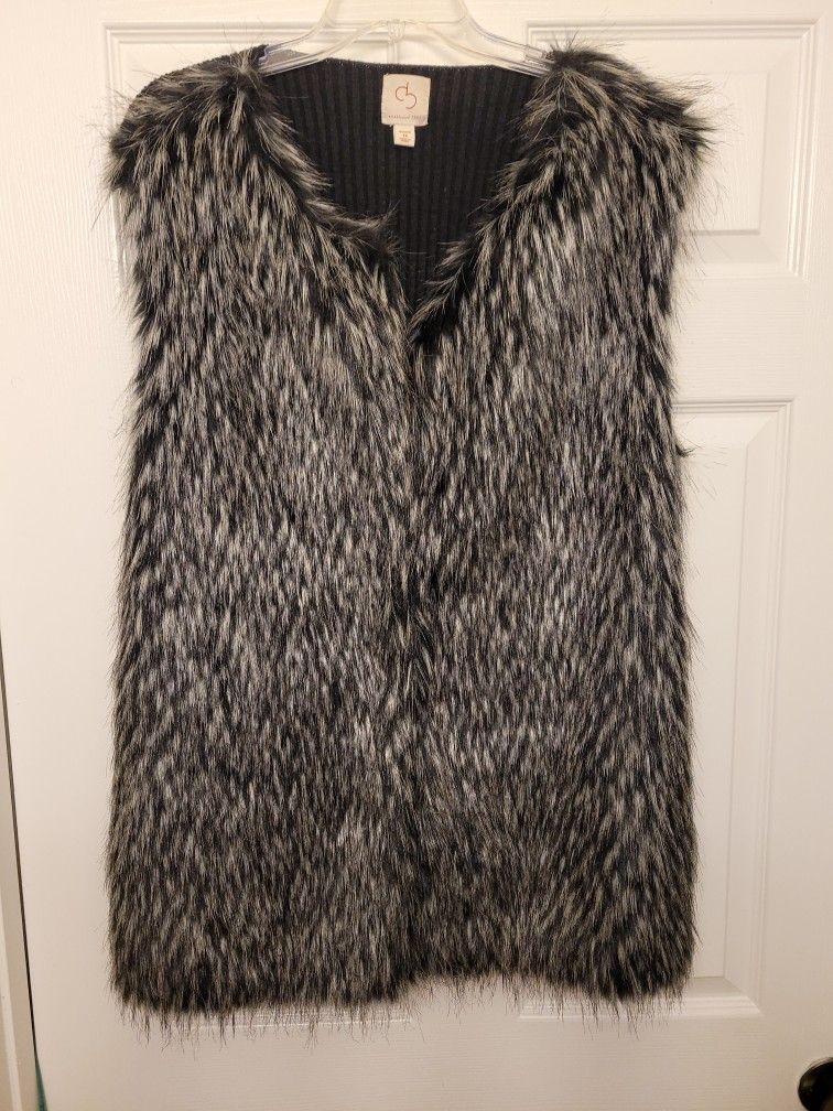 Faux Fur Sweater Vest
