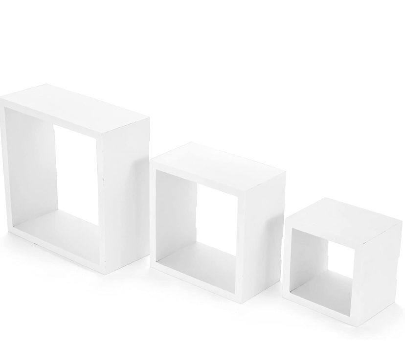 Floating Square Cube Shelves