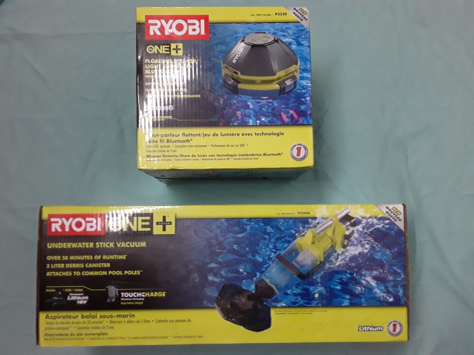 RYOBI 18Volt ONE+ LithiumIon Cordless Underwater Stick Pool Vacuum
