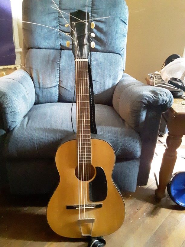 Vintage Kay acoustic Parlor Guitar Model G-101