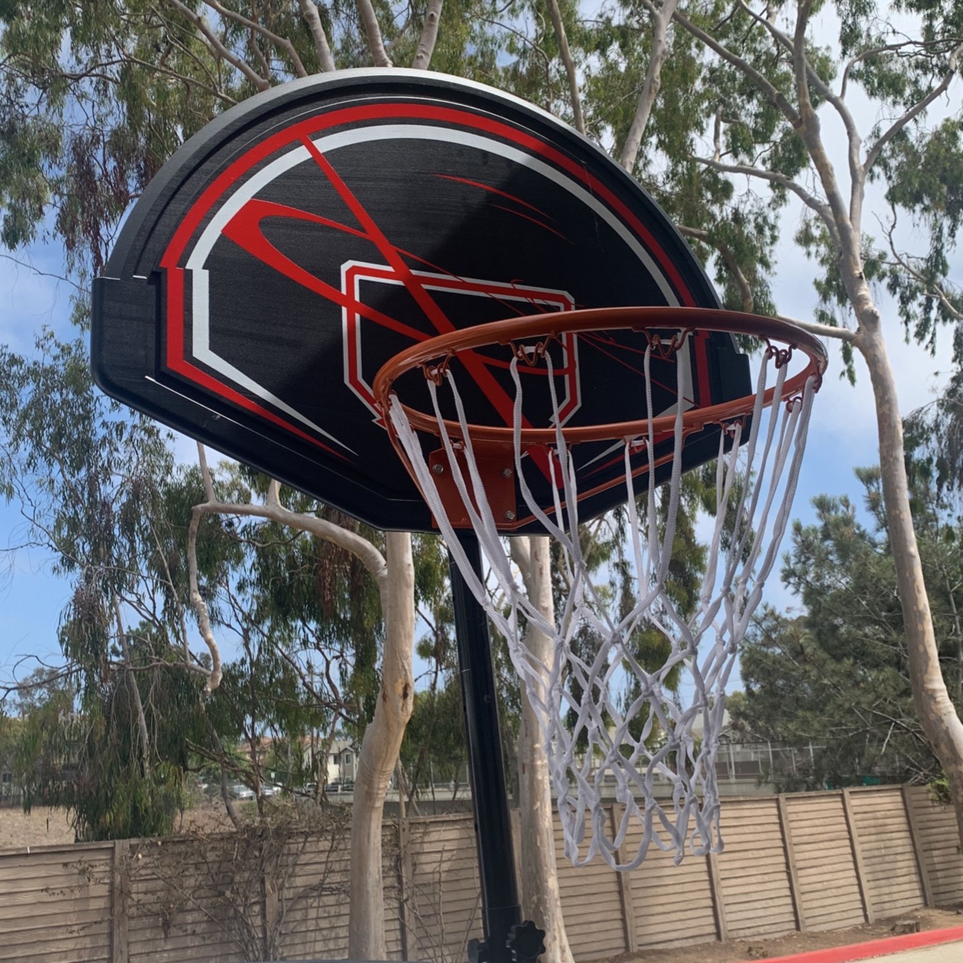 Basketball Hoop With Basketball