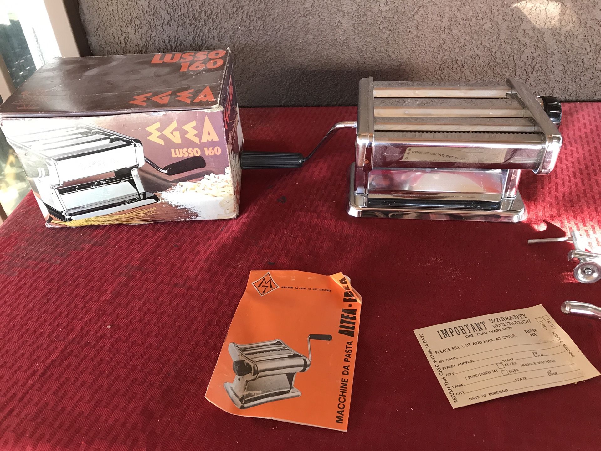 La Nuova ALTEA Lusso 160 PASTA MAKER Made In Italy