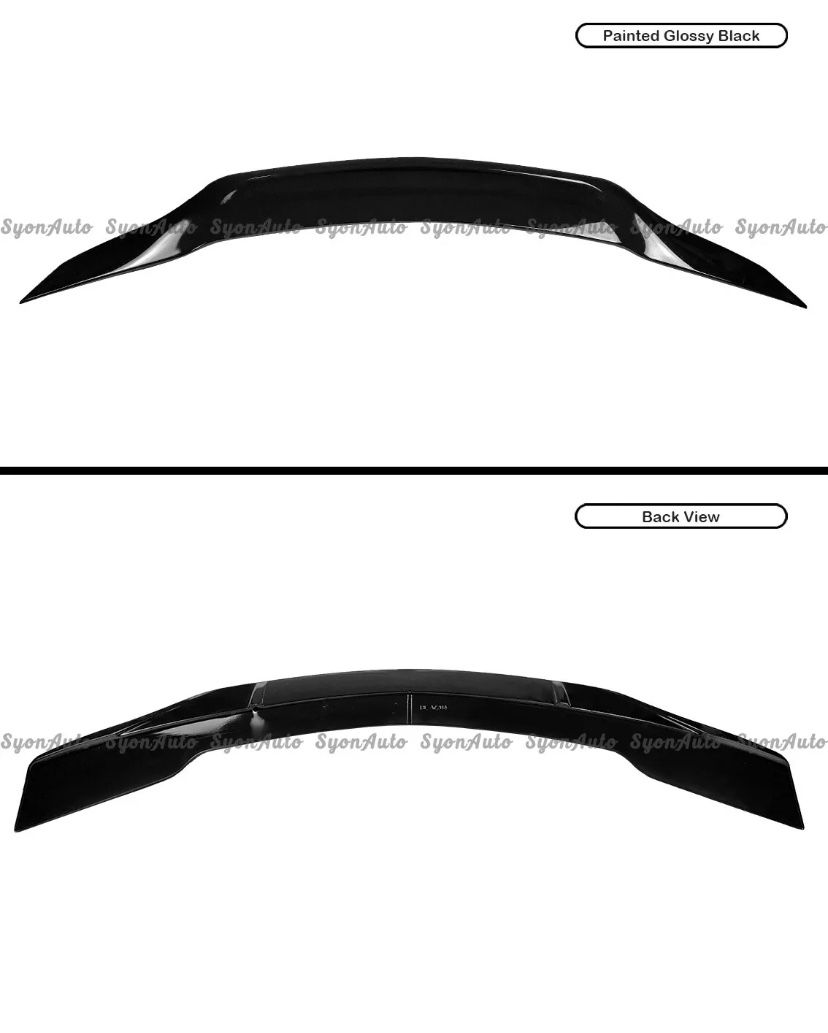 FIT 08-2014 MERCEDES BENZ W204 GLOSS BLACK RS STYLE HIGH KICK TRUNK SPOILER WING