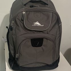 Gray High Sierra Rolling Backpack *GOOD AS NEW*  Thumbnail