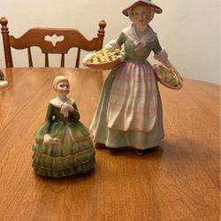 Royal Doulton  Daffy Down Dilly & Belle Antique Figurine Thumbnail