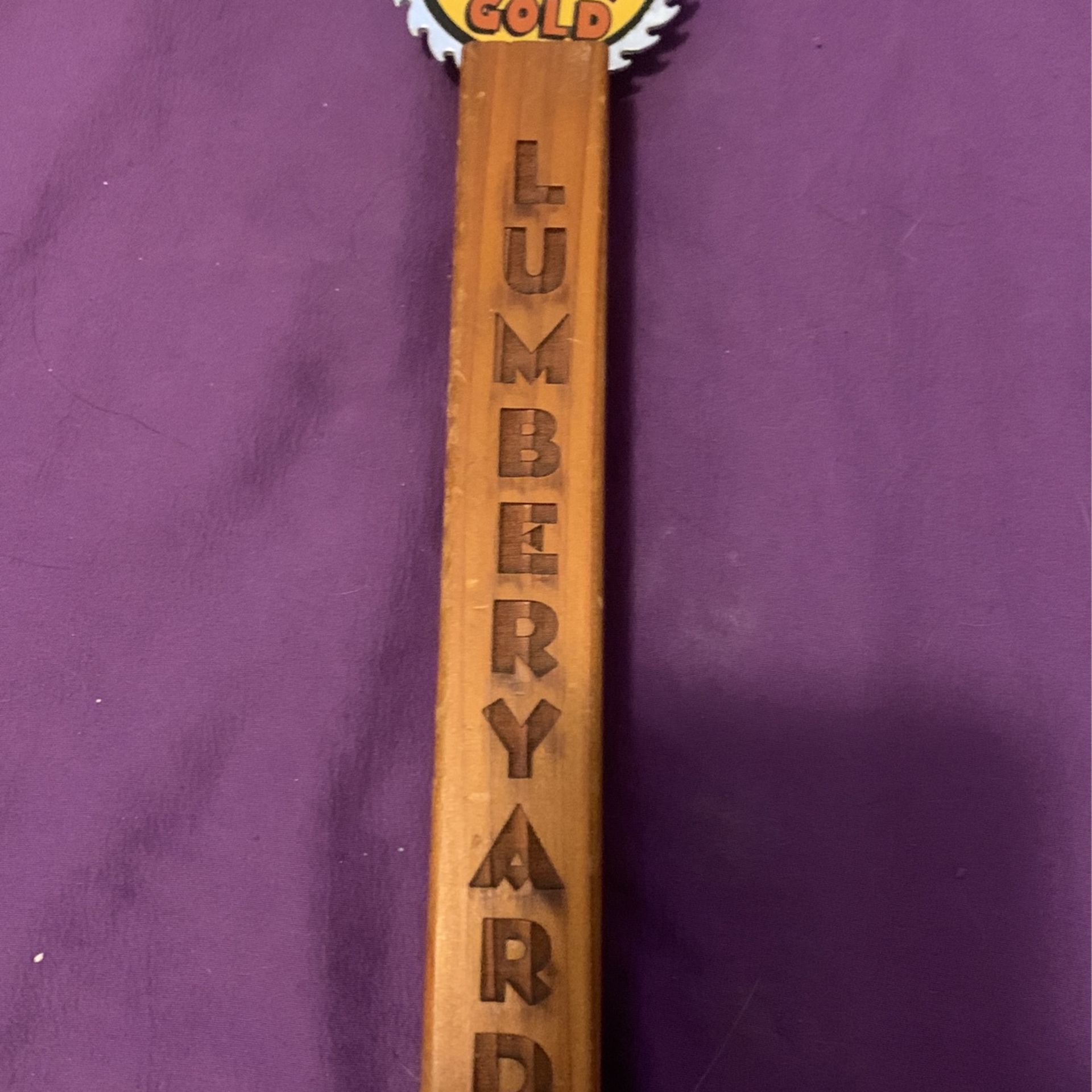 Lumberyard Brewing Co. Tap Handle