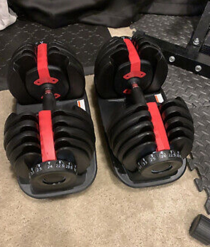 Bowflex Adjustable Dumbbells set with stand
