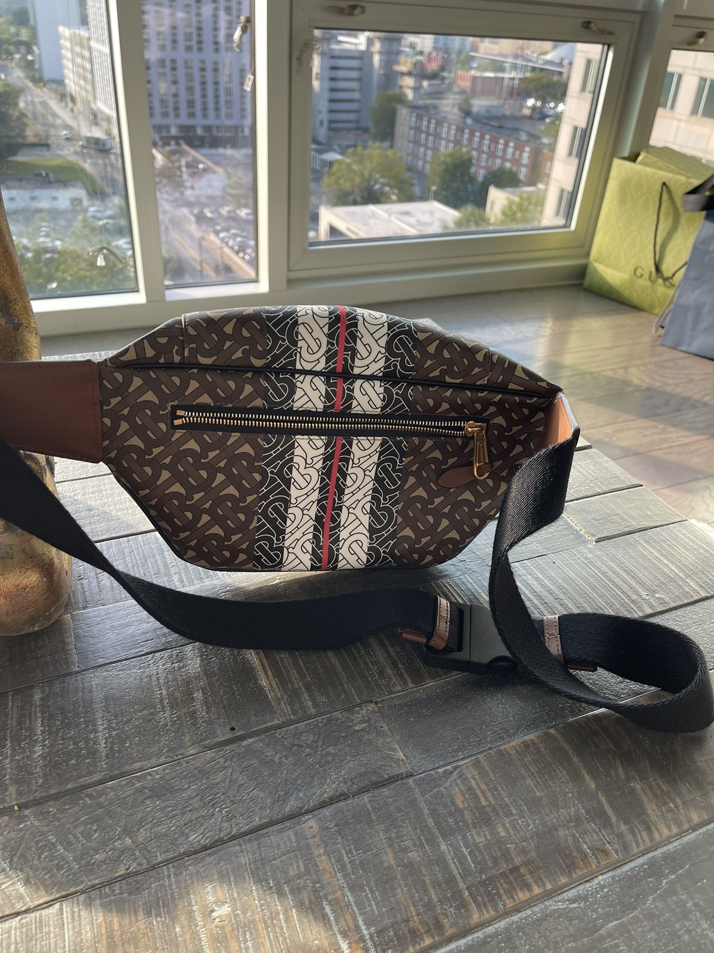 Burberry Monogram Stripe E-canvas Bum Bag