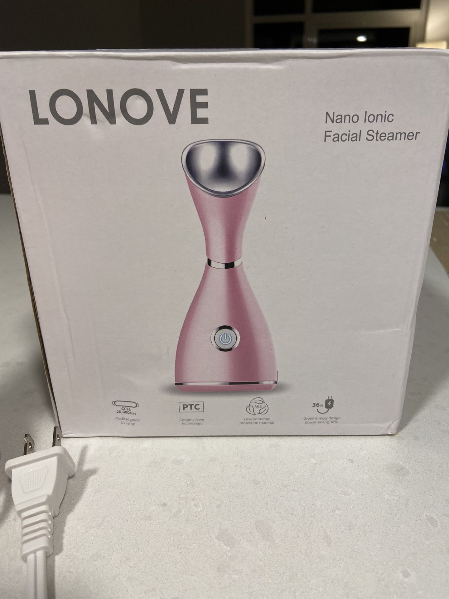 LONOVE Ionic Pink Facial Steamer