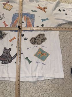 Vintage All Over Print Dog Shirt  Thumbnail