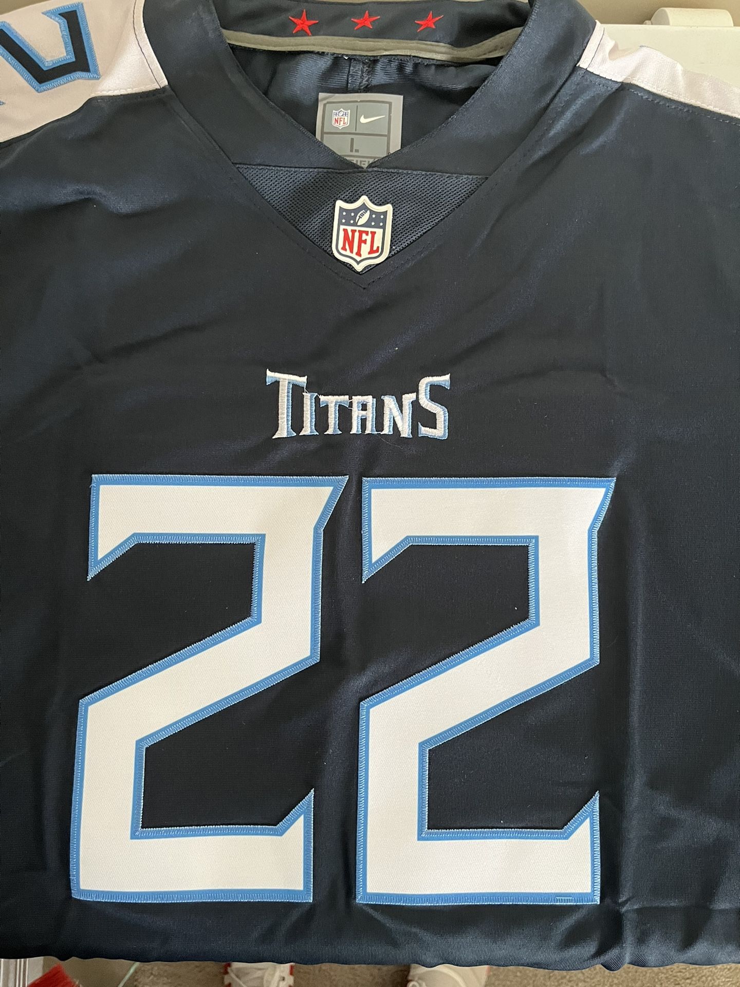 TENNESSEE TITANS DERRICK HENRY STITCHED JERSEY ADULT L