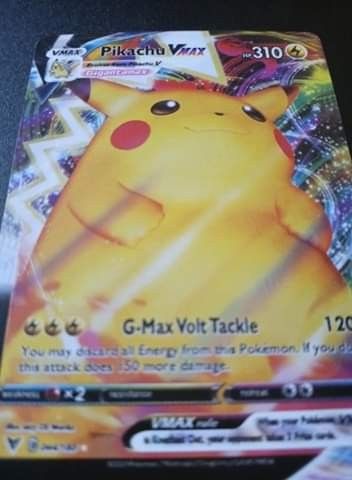 Pikachu Vmax Pokemon card