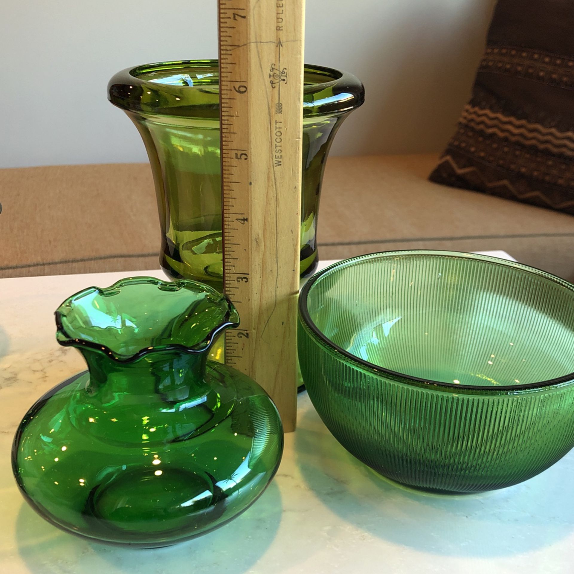 Green Candy Dishes