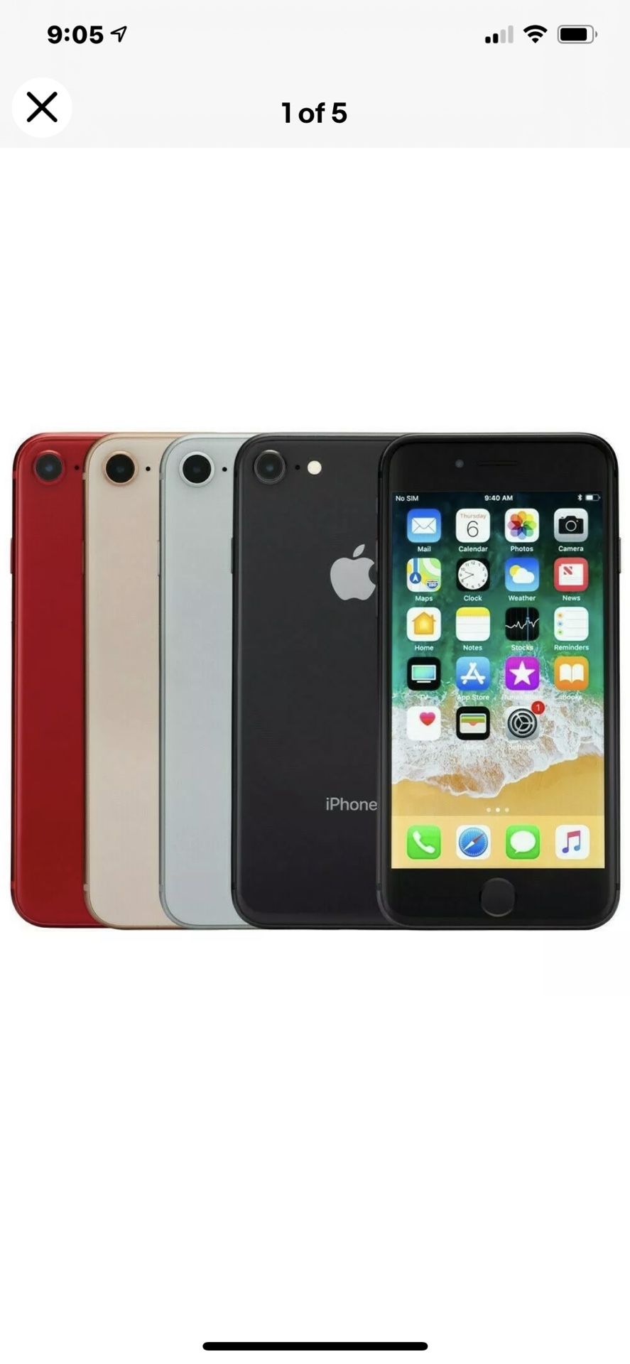 Apple iPhone 8 64GB GSM Unlocked AT&T T-Mobile Very Good Condition - Like New $300