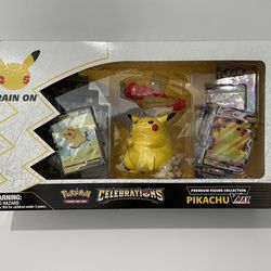 Pokemon TCG: Celebrations Premium Figure Collection Pikachu VMAX - SHIPS NOW Thumbnail