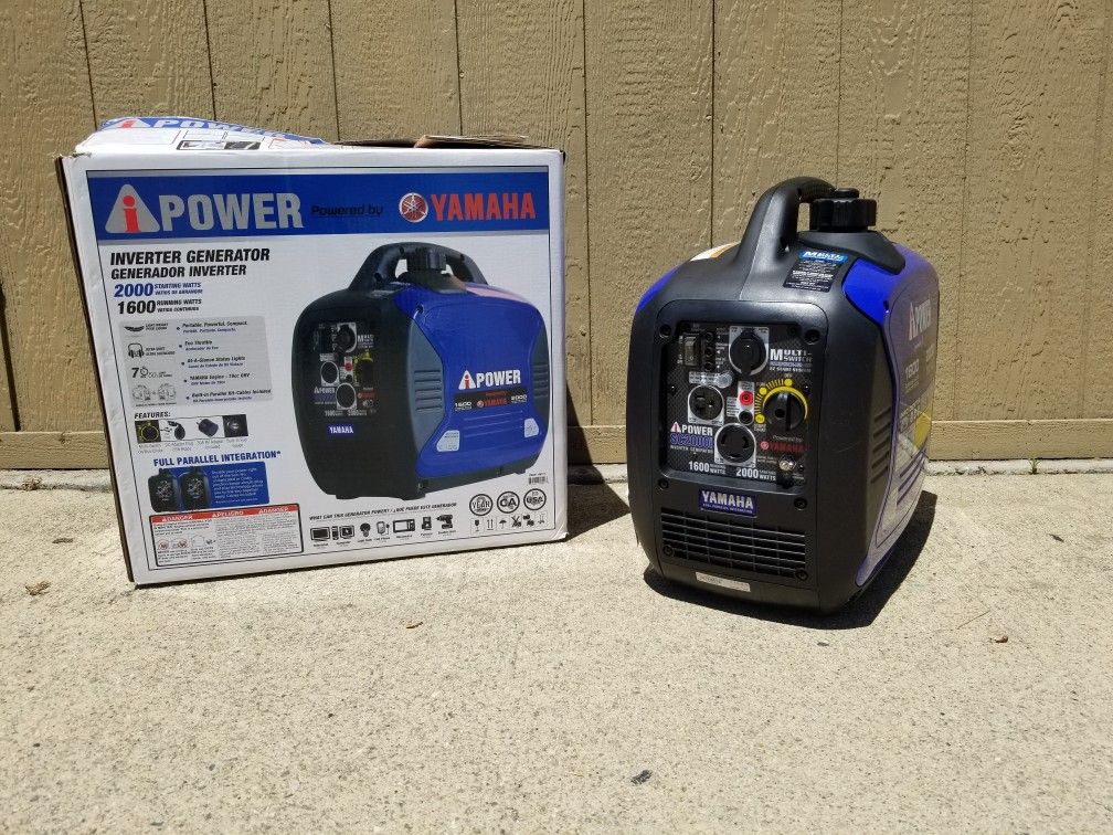 GENERATOR INVERTER YAMAHA POWERED SC2000I SILENT STARTS FIRST PULL