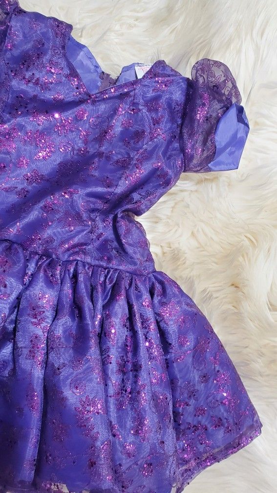 Girl’s Deluxe CUSTOME MADE Purple Fairy Butterfly Halloween Costume Size S/M 5-8