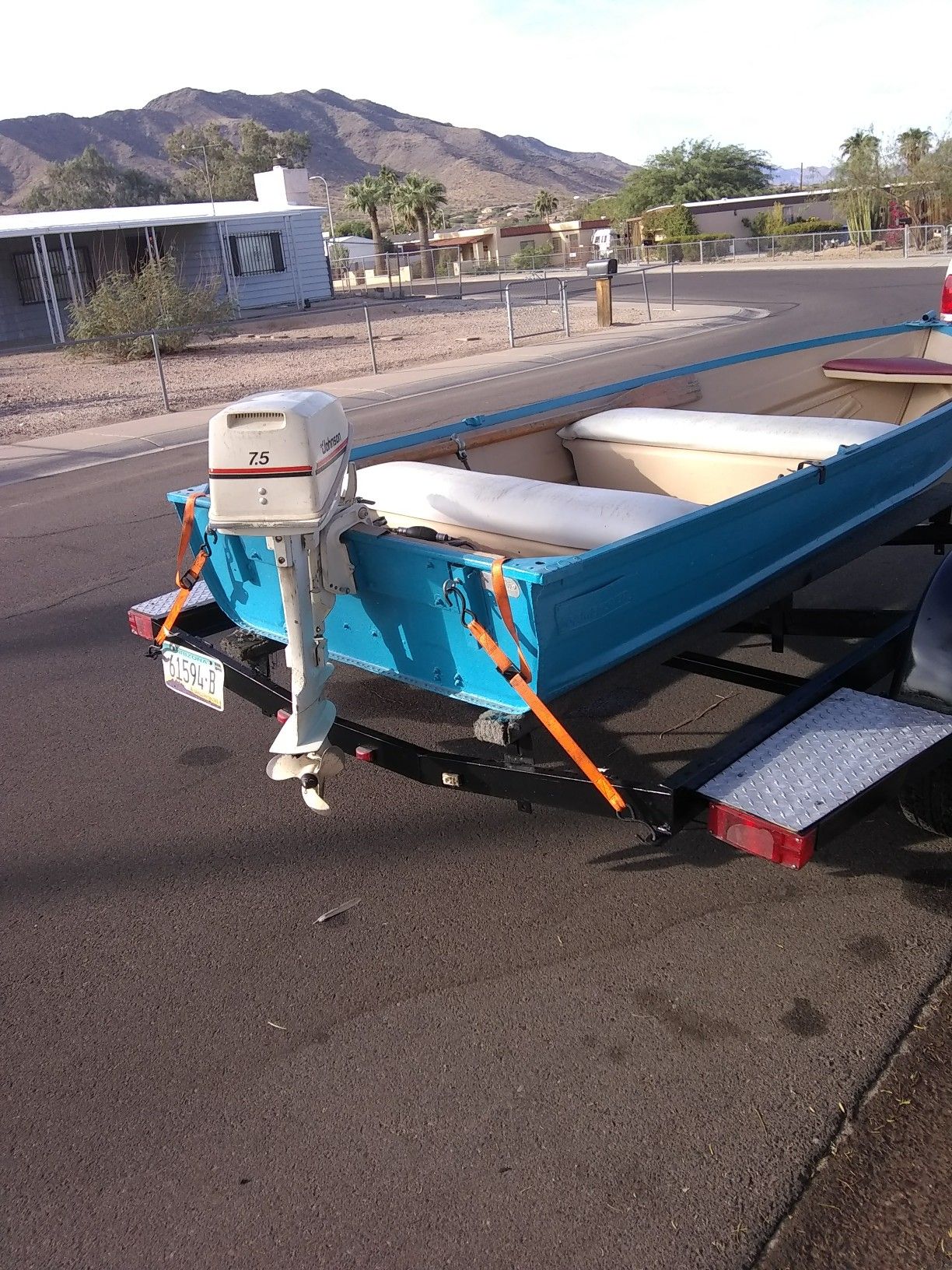 Boat 12' Sears Gamefisher with trailer for Sale in Phoenix, AZ OfferUp