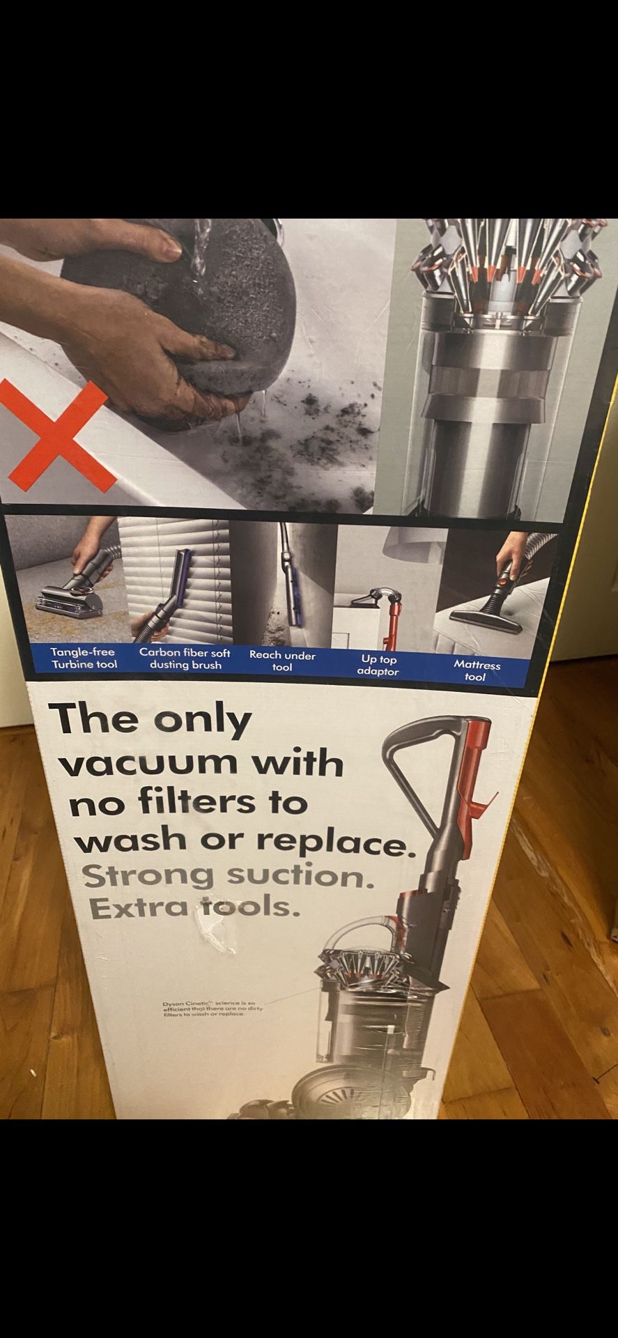 DYSON - CINETIC BIG BALL ANIMAL + ALLERGY UPRIGHT VACUUM - IRON/NICKE Sells For $700 On eBay