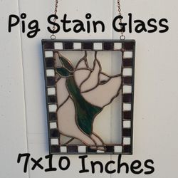 Pig Stain Glass Thumbnail