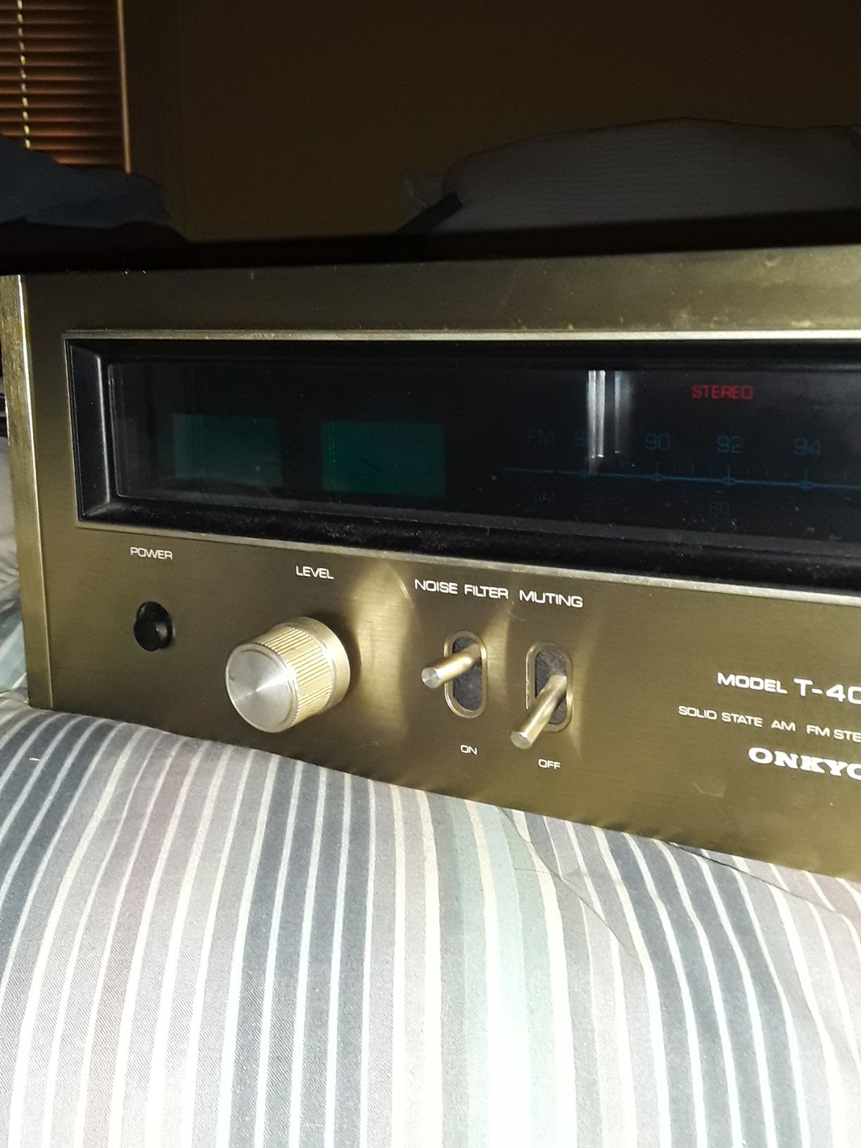 ONKYO T-4055 SOLO STATE STEREO TUNER