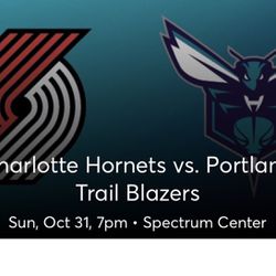 Hornets trailblazers Tickets 10/31 Thumbnail