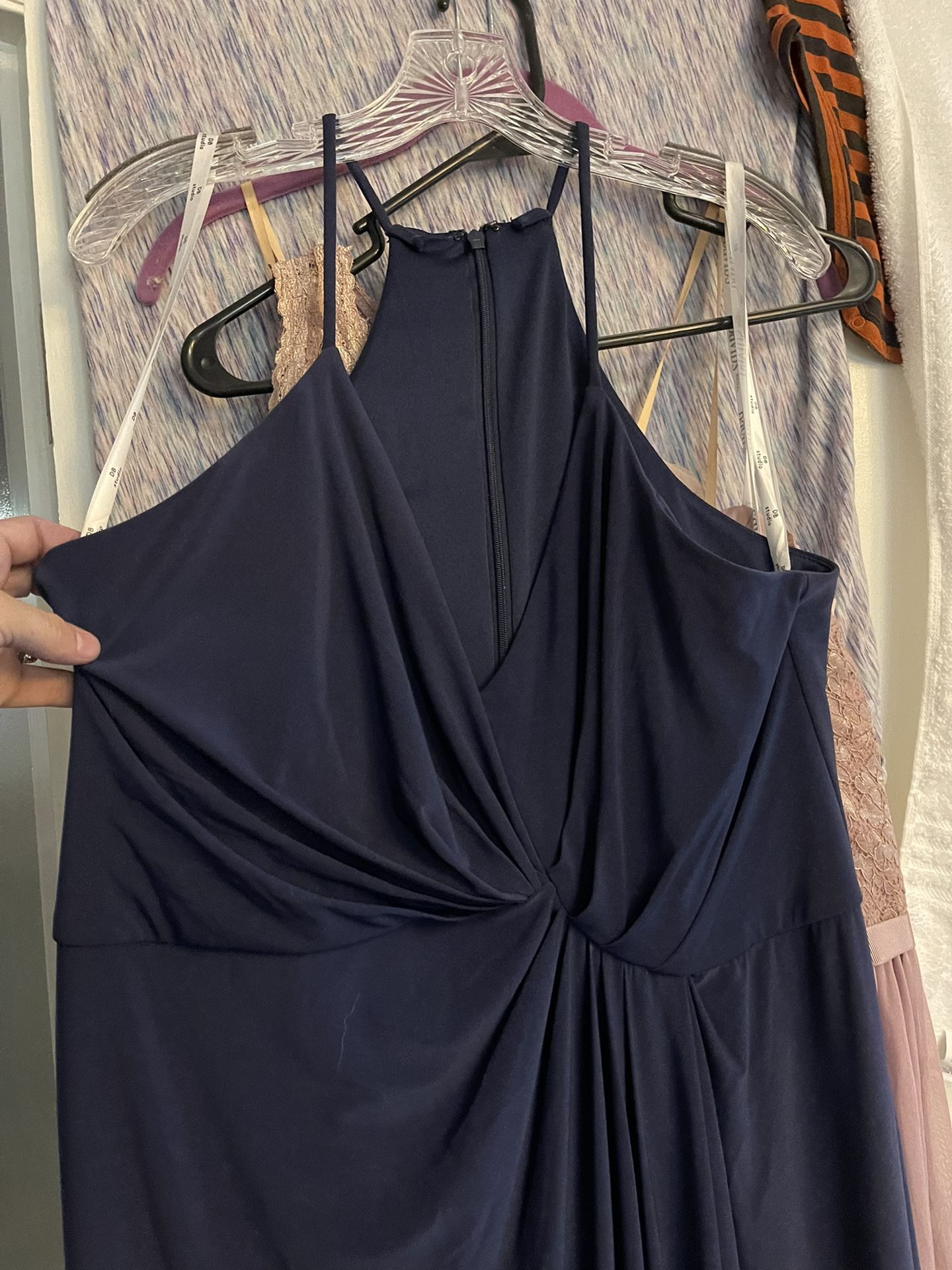Navy Blue Bridesmaid Dress/formal Dress