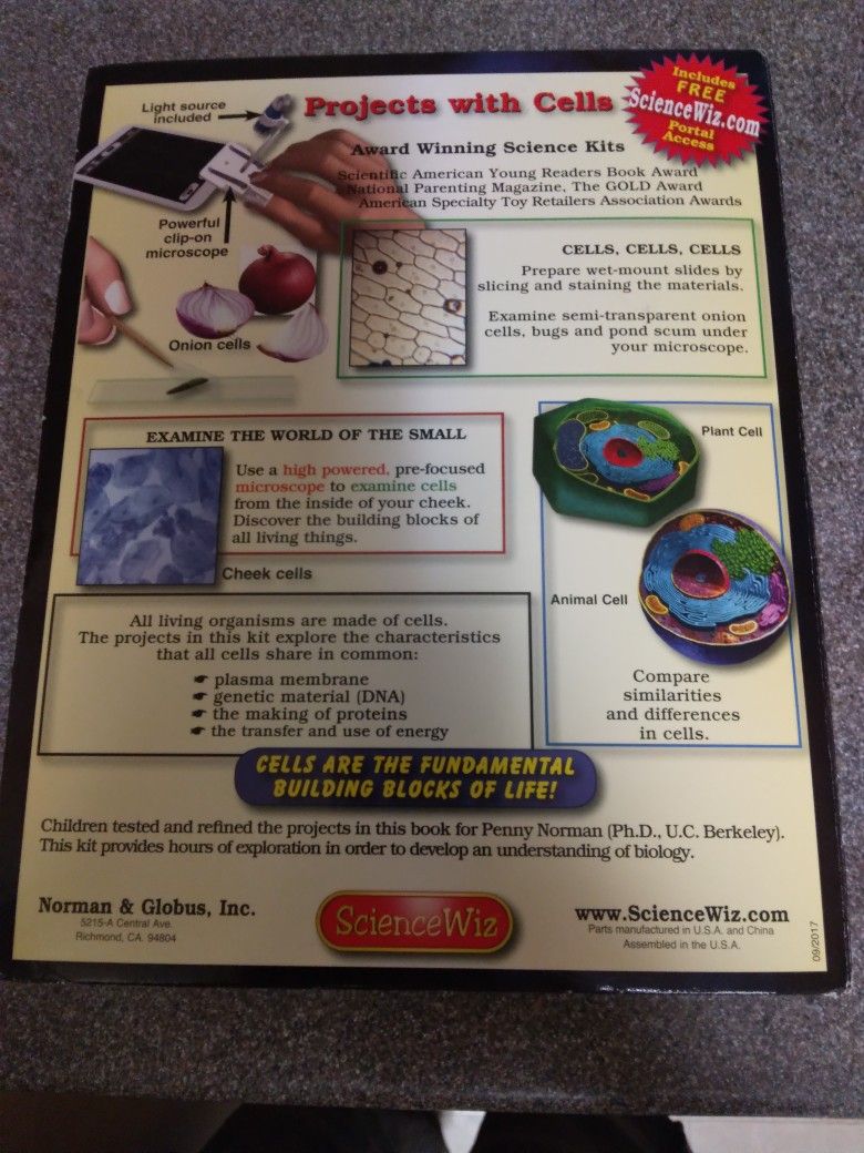 SCIENCE WIZ CELLS KIT