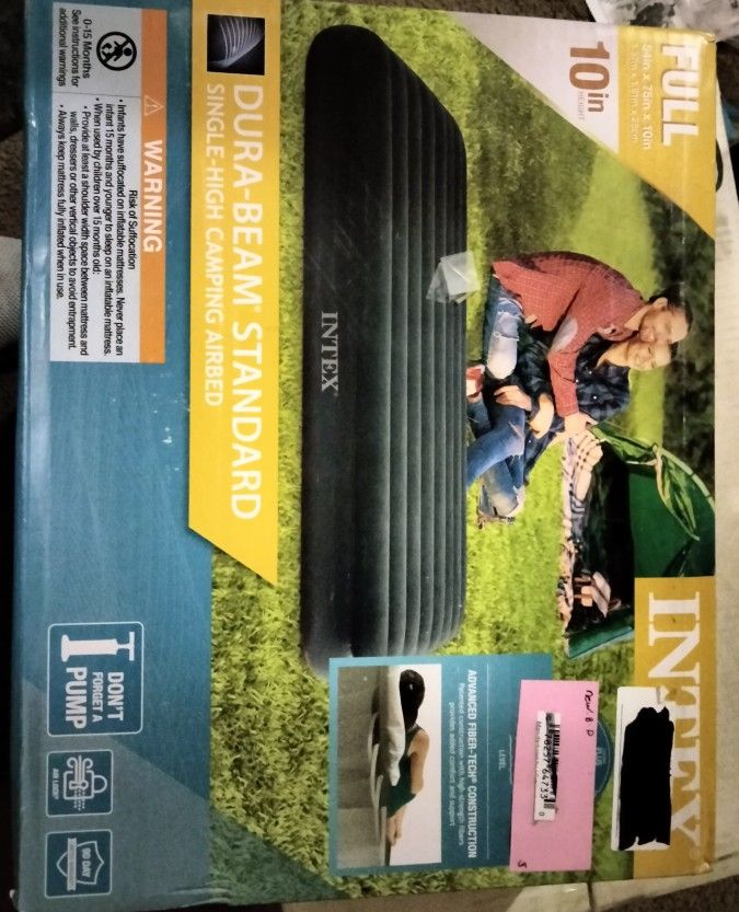 Intex 10" Standard Dura-Beam Airbed Mattress - Pump Not Included - Full